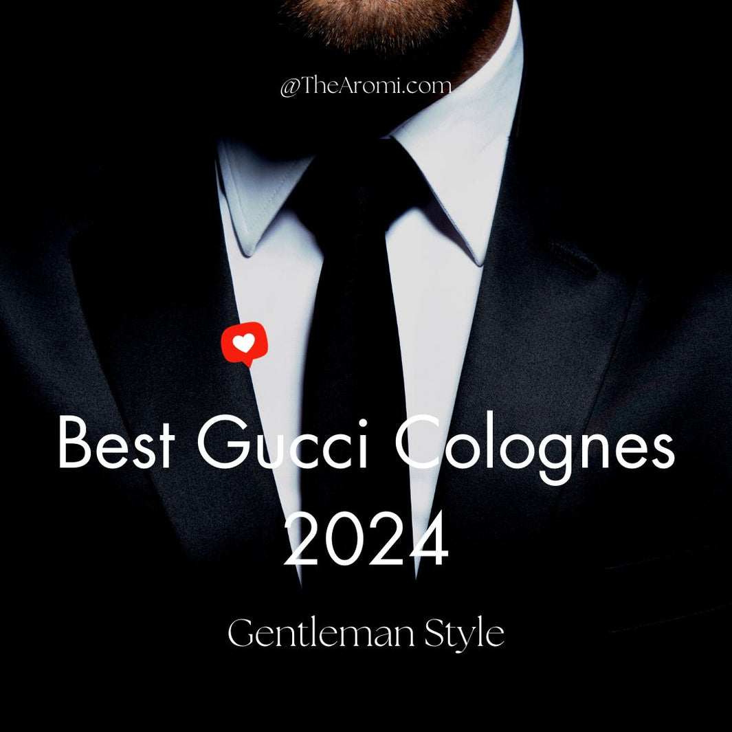 Picture of a man wearing a suit with the title "Best Gucci Colognes  [2024]"