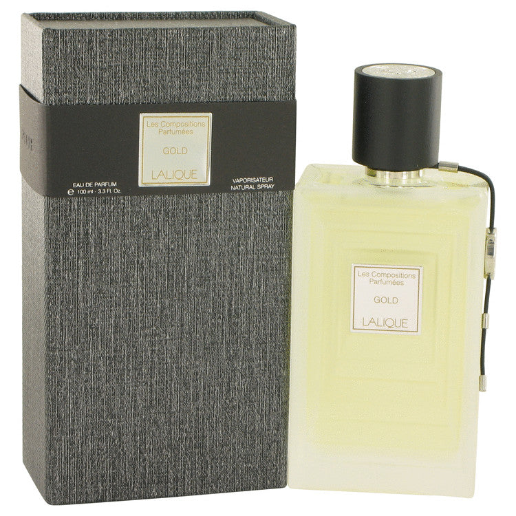 Les Compositions Parfumees Gold by Lalique Eau De Parfum Spray 3.3 oz (Unisex)