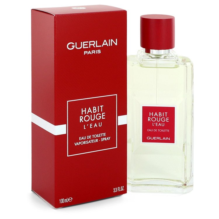 Habit Rouge L'eau by Guerlain Eau De Toilette Spray for Men