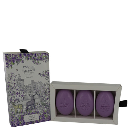 Lavender by Woods of Windsor Fine English Soap 3 x 2.1 oz for Women