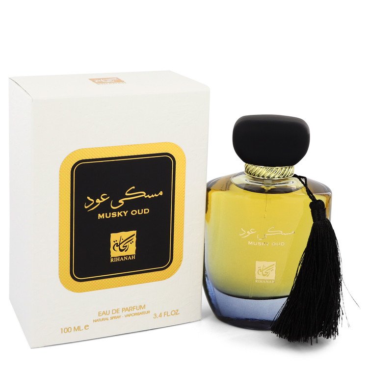 Musky Oud by Rihanah Eau De Parfum Spray (Unisex) 3.4 oz