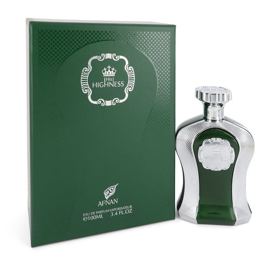 His Highness Green by Afnan Eau De Parfum Spray (Unisex) 3.4 oz