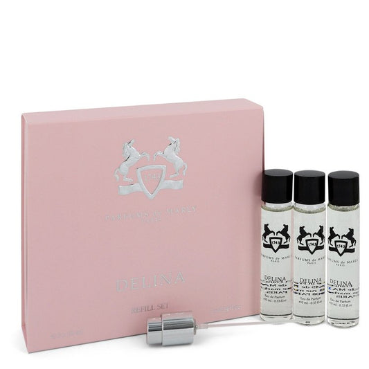Delina by Parfums De Marly Three Eau De Parfum Spray Refills 3 x .34 oz for Women