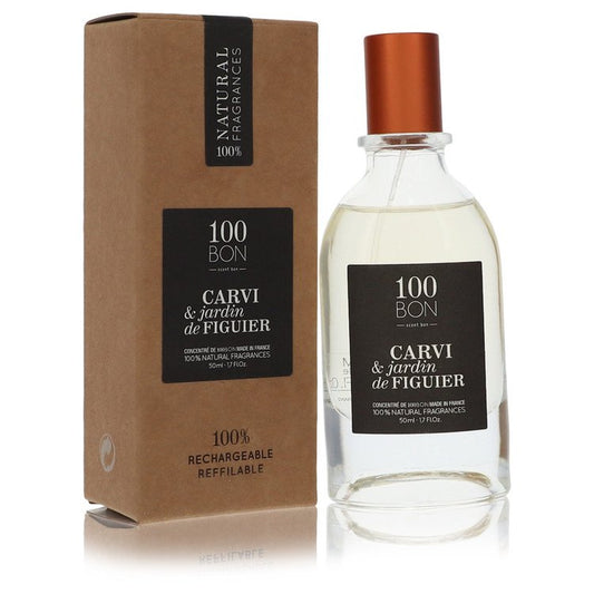 100 Bon Carvi & Jardin De Figuier by 100 Bon Concentree De Parfum Spray (Unisex Refillable) 1.7 oz