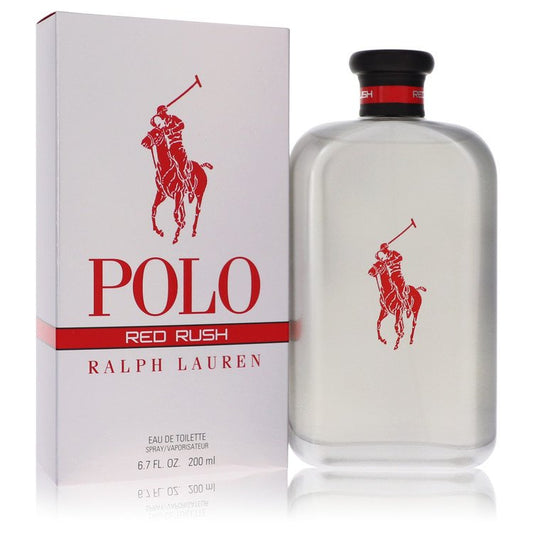 Polo Red Rush by Ralph Lauren Eau De Toilette Spray 6.7 oz for Men