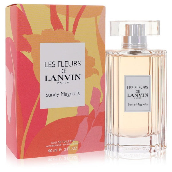 Les Fleurs De Lanvin Sunny Magnolia by Lanvin Eau De Toilette Spray 3 oz for Women