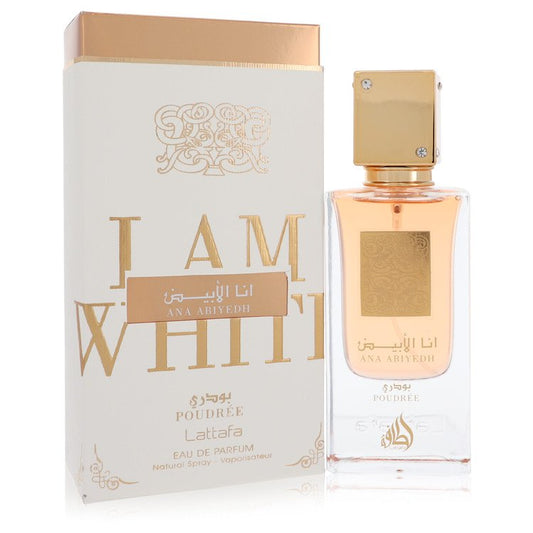 Ana Abiyedh I am White Poudree by Lattafa Eau De Parfum Spray (Unisex) 2 oz for Women