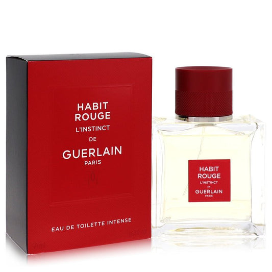 Habit Rouge L'instinct by Guerlain Eau De Toilette Intense Spray oz for Men