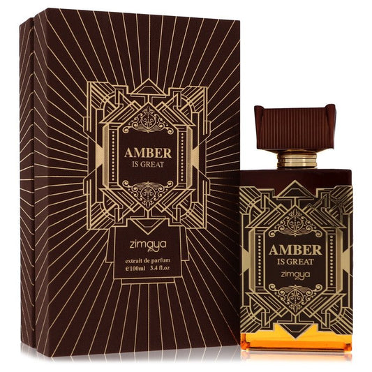 Afnan Amber is Great by Afnan Extrait De Parfum (Unisex) 3.4 oz for Men
